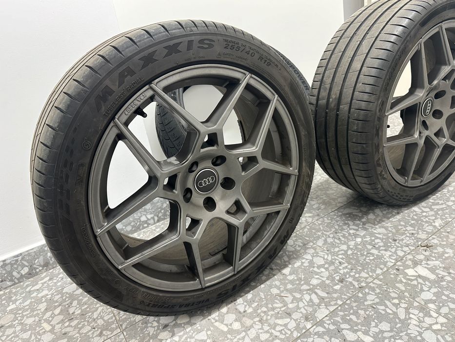 Jante R19 inch 5x112 Audi Mercedes VW Skoda anvelope Maxxis Dot25