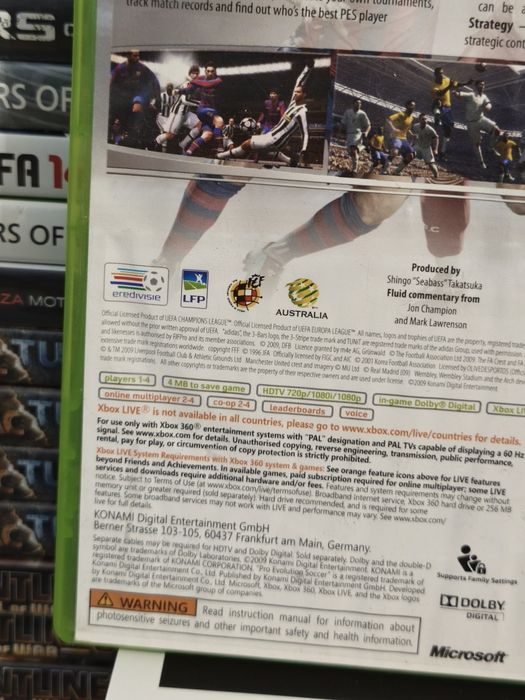 Joc/jocuri PES 2010/Pro evolutin  soccer 2012 Xbox360 original