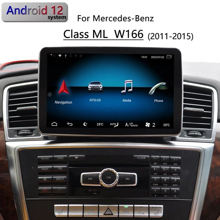 Navigatie Mercedes ML, GLE,GLS,GL W166,X166,X164 cu Android.