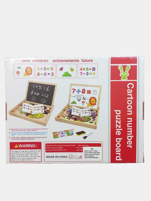 Двусторонний развитие знаний магнитная доска цветные мелки в комплекте