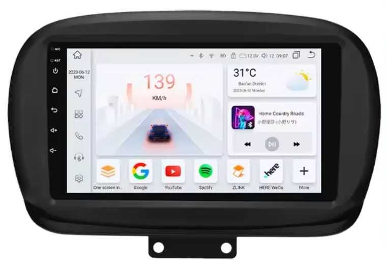 Мултимедия 9″ Android 14 за FIAT 500X 14-22г CARPLAY навигация DSP