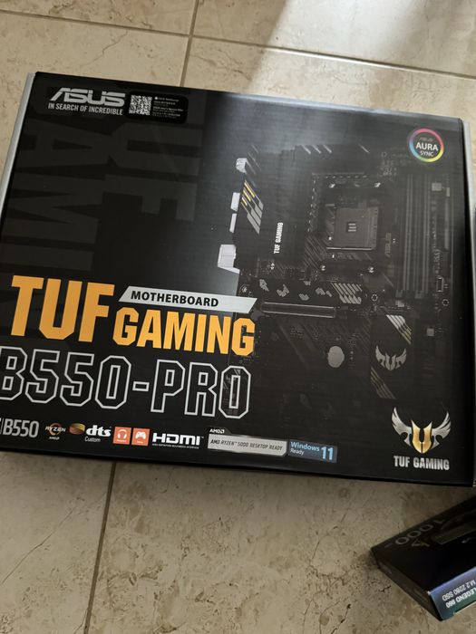 Kit piese gaming asus tuf b550 pro (SKT AMD AM4)+1TB SSD + Sursa 850W 80%BRONZE PLUS THERMALRIGHT TOATE NOI/SIGILATE