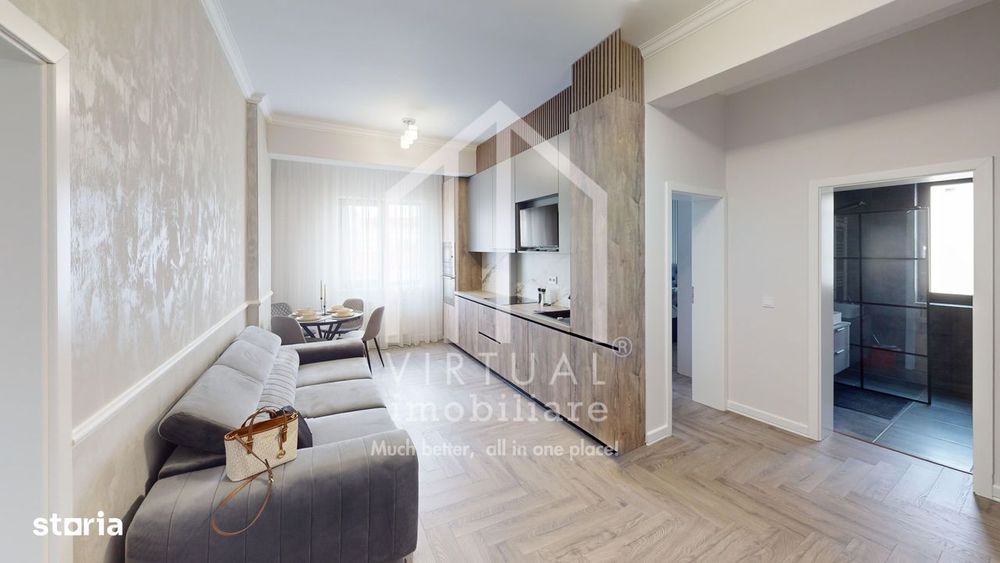 Apartamet cu 3 camere, 60mp utili + balcon (9mp), parcare, Ciresica