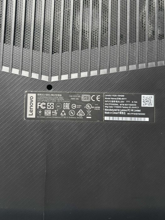 Laptop gaming Lenovo Legion Y520