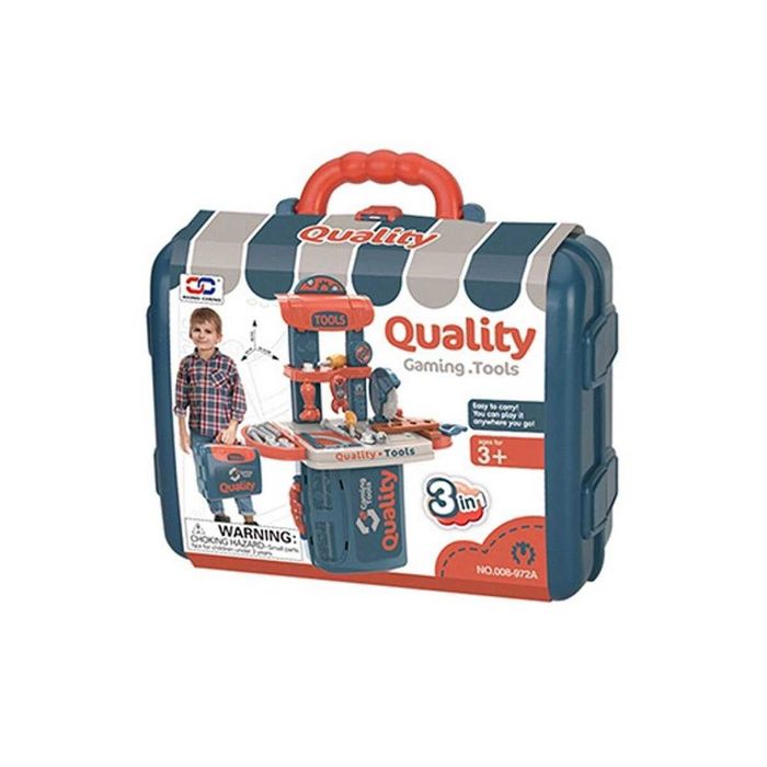 Set trusa scule cu 34 piese si cutie de depozitare tip servieta +3 ani