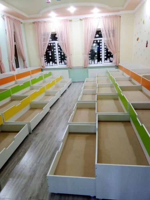 4 этажли богча учун рангли кроватлар. Кроват для садик