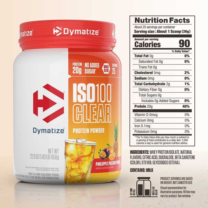 Протеин Dymatize ISO 100 Clear 20g Protein Powder Америка 650 гр