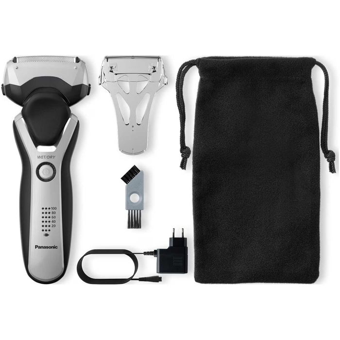 Aparat de ras Panasonic ES-RT67-S503, 3 lame, Umed/Uscat, Lavabil