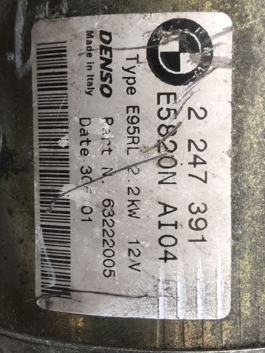 Electromotor Bmw 2247391 Bmw E46 E39 E53 3.0d 330d 530d X5
