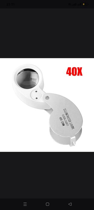 Лупа микроскоп линза