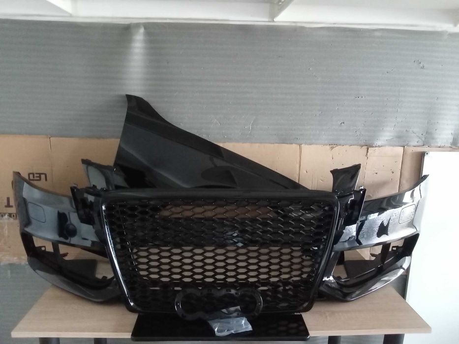 Bara fata grila radiator,proiectoare Fagure Audi A4 B8 LZ9Y LY9B Negru