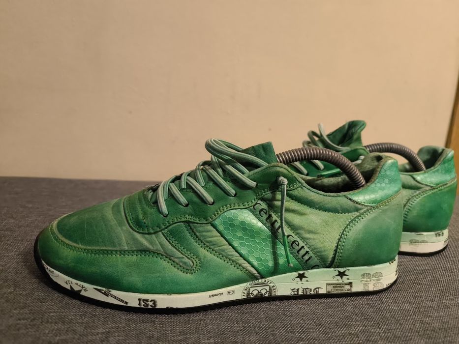 Adidasi Cetti green leather