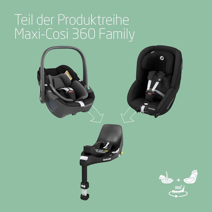 Ново Детско Столче за Кола Pearl 360, 2 години Гаранция, Сиво или Черно 61-105 см, 3м-4г, PAT36607, 8045671111