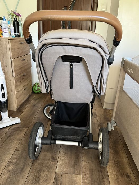 Детска количка Mutsy Nio North Sand с бебешки кош и лятна седалка