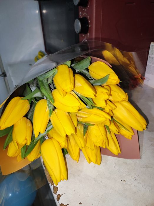 Тюльпаны желтые срочно продам