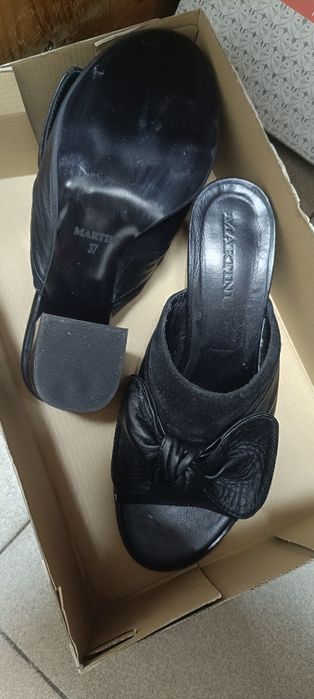 Martini 37 номер чехли от естествен велур и лак