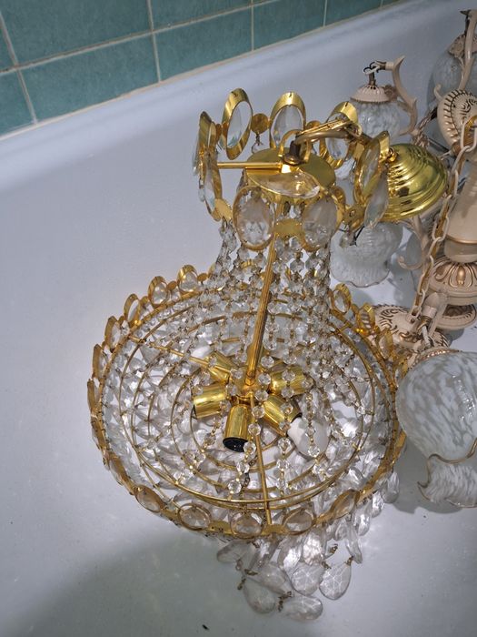 Люстры рабочие б/у