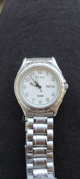 Супер Рядък YEMA Marine 100m – Seiko Era – Сапфир кристал и масивна ZRC верижка
