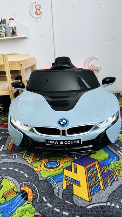 Masina Electrica, Homcom, Licenta BMW I8 Coupe, cu telecomanda, MP3, baterie