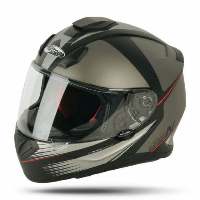 Каска nitro n3100 satin black gun нова мото каска шлем xs s m l xl xxl