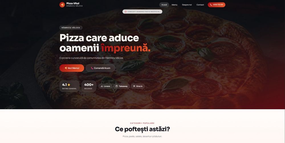 Realizare website-uri moderne pentru firme și afaceri locale | Prețuri începând de la 850 lei pentru varianta basic.