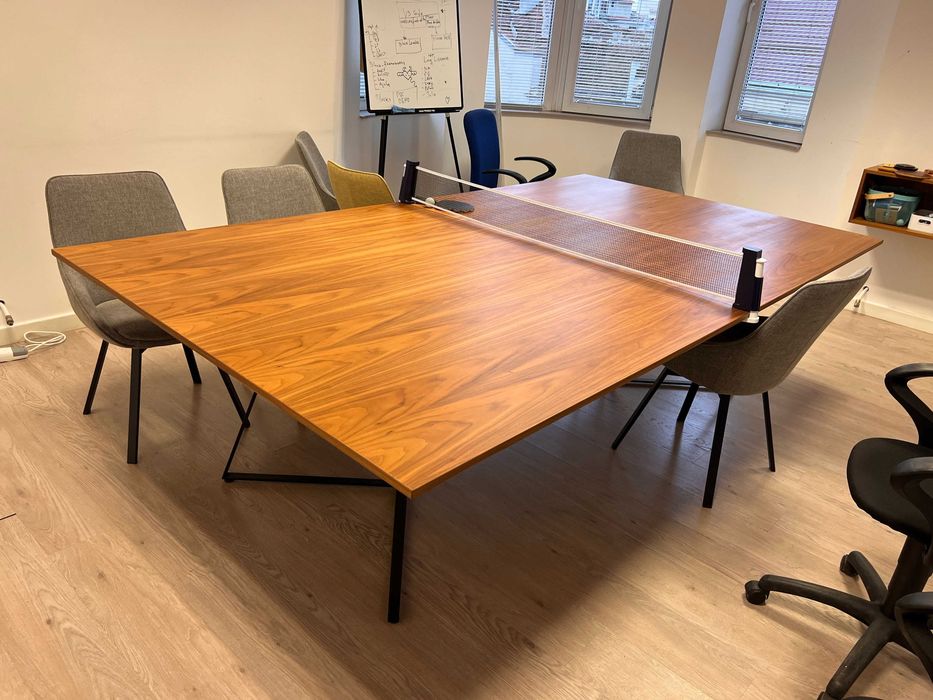 Конферентна / тенис маса с плот орех 274/153