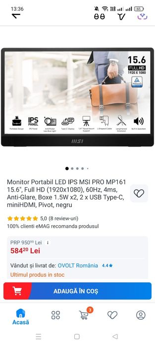 Monitoare portabile noi.