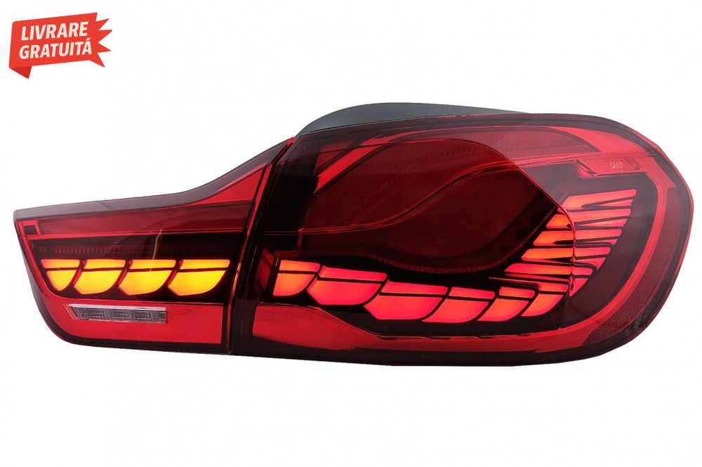 Stopuri OLED BMW Seria 4 F32 F33 F36 M4 F82 F83 (2013-03.2019) Rosu cu