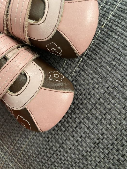 Papuci piele bebe fetita