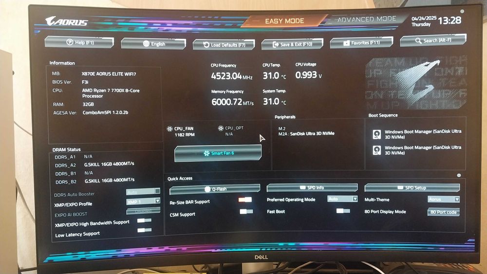 Процессор AMD RYZEN 7 7700X. Сокет LGA AM5. Боксовый из США. 8 Ядер.