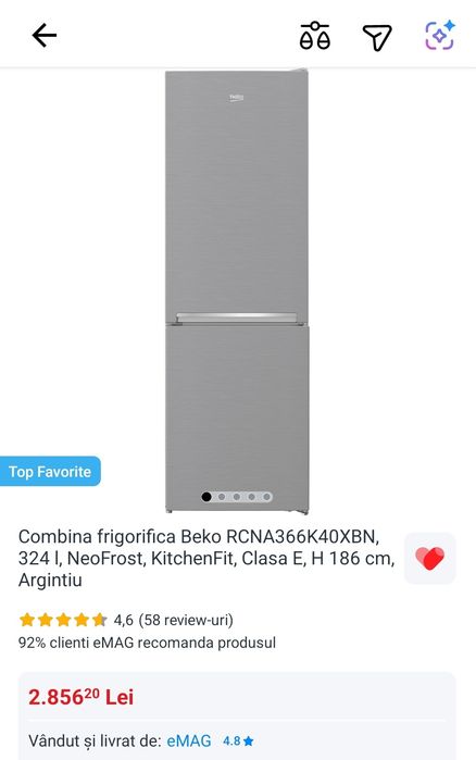 Combina frigorifica Beko Neo Frost NOUA!