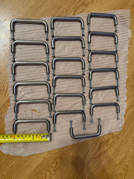 Дръжки за мебели от неръждаема стомана  плътни 19 броя