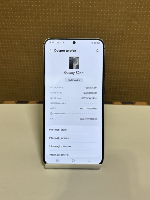 Mdm vinde: Samsung S24 Plus, 512GB, Onyx Black.