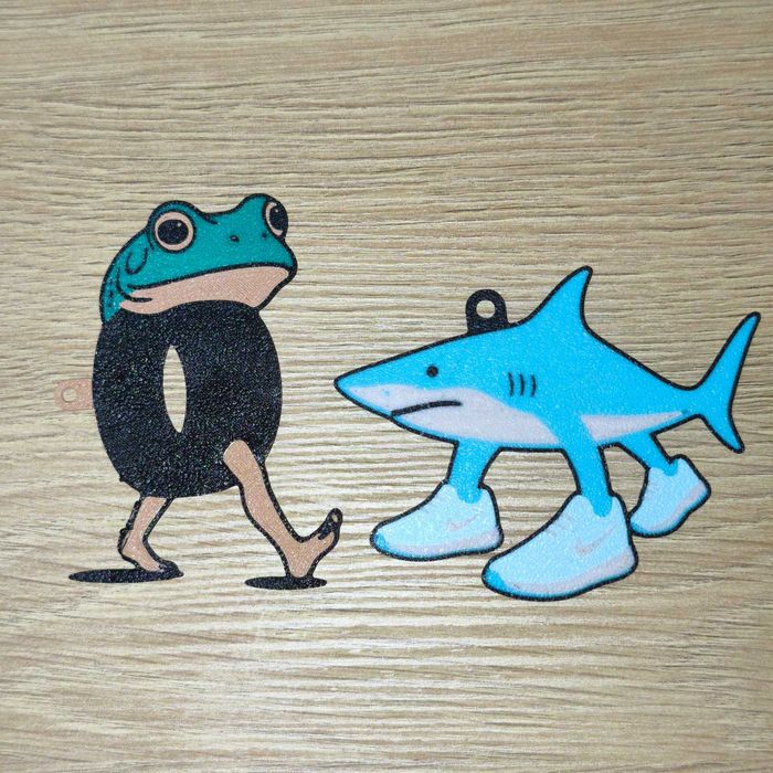 Italian Brainrot ключодържатели, Tralalero Tralala, Tung Tung Sahur