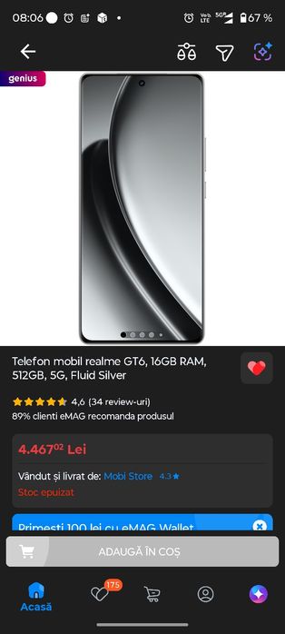 Ralme  GT 6  512 GB 16 GB RAM
