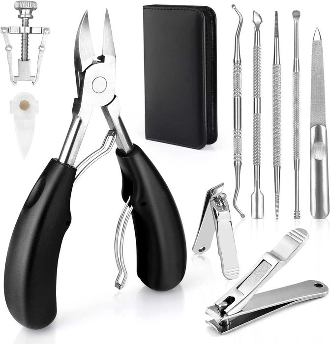 Сет за нокти, грижа за нокти, 10 части, неръждаема стомана