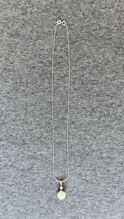 Lant aur alb 18 K/ 750, fara pandantiv