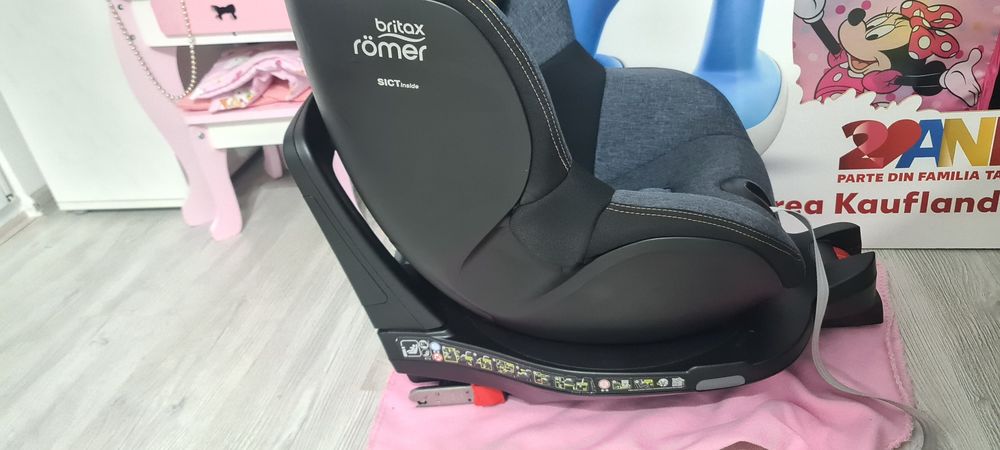 Scaun auto ISOFIX i-Size Britax Romer DUALFIX Blue Marble, 40-105 cm,