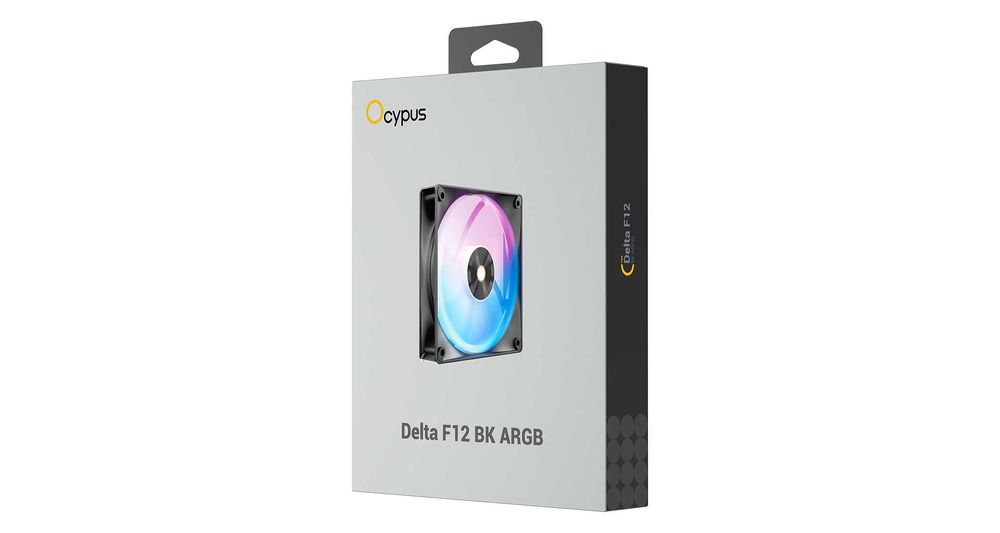 \ Вентилятор для корпуса Ocypus Delta F12 BK ARGB