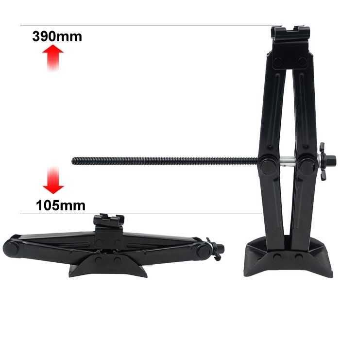Крик тресчотен Automat, Крик жаба, 1.5т,  От 105 до 390мм, Черен