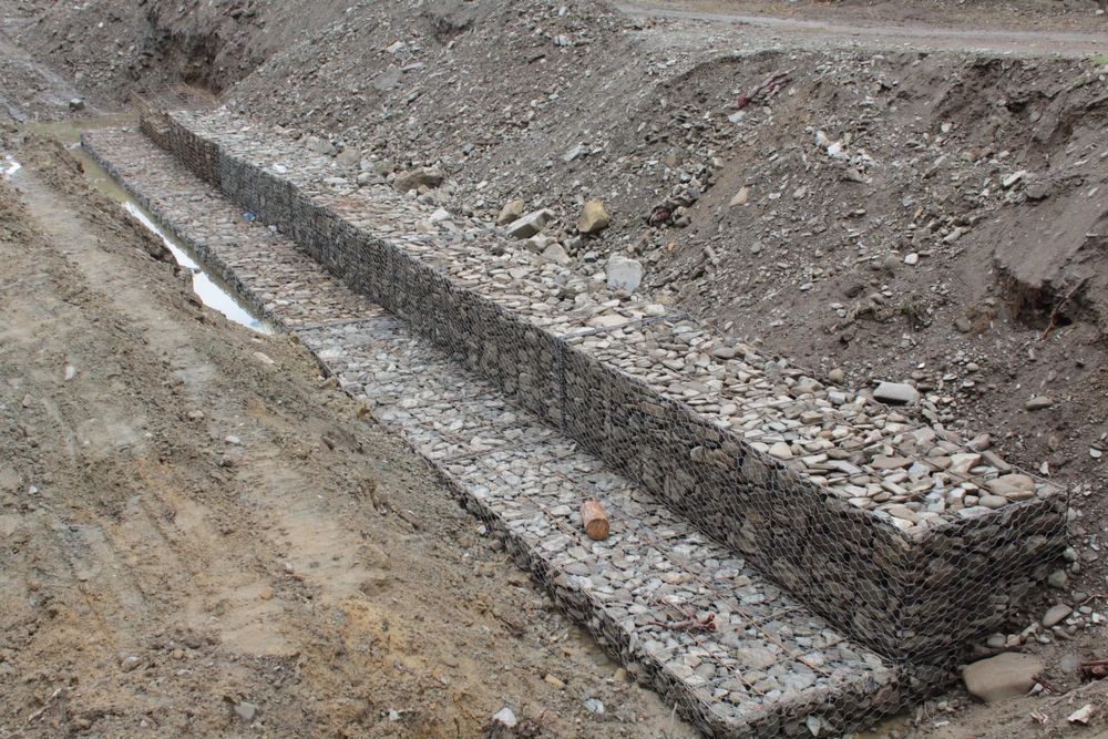 Consolidari drumuri,maluri,diguri,ziduri de sprijin cu Gabioane