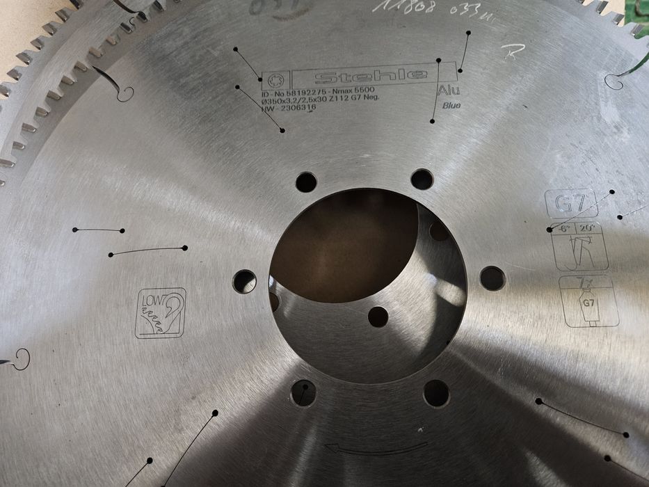 Disc circular debitare profile, neferoase, aluminiu, termopan