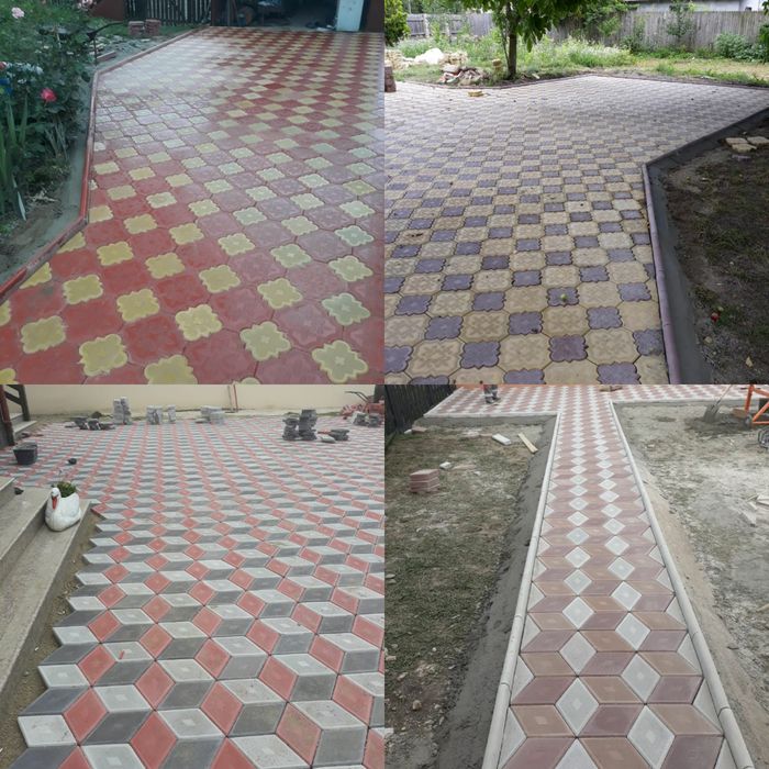 Producator pavaje pavele pentru curte - model 40x40 Pastel