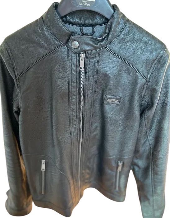 Гъзарско яке еко кожа за малък пич 146-152 см