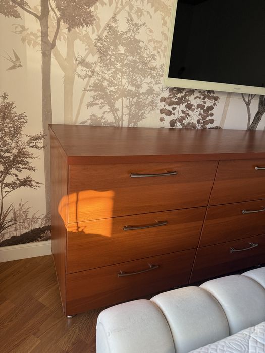 Комод напольный под красное дерево