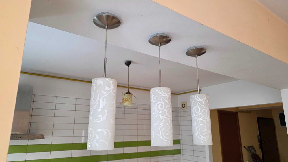 3 penduluri suspendate 55 cm