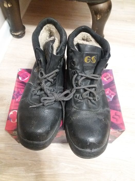 Ботинки кожаные зима