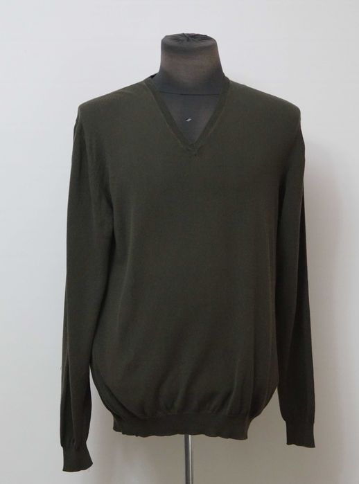 Pulover khaki Zanone bumbac marimea 52