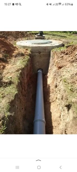 Копать Траншеи яма для канализация и водопровод