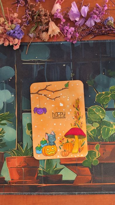 Felicitare handmade de Halloween